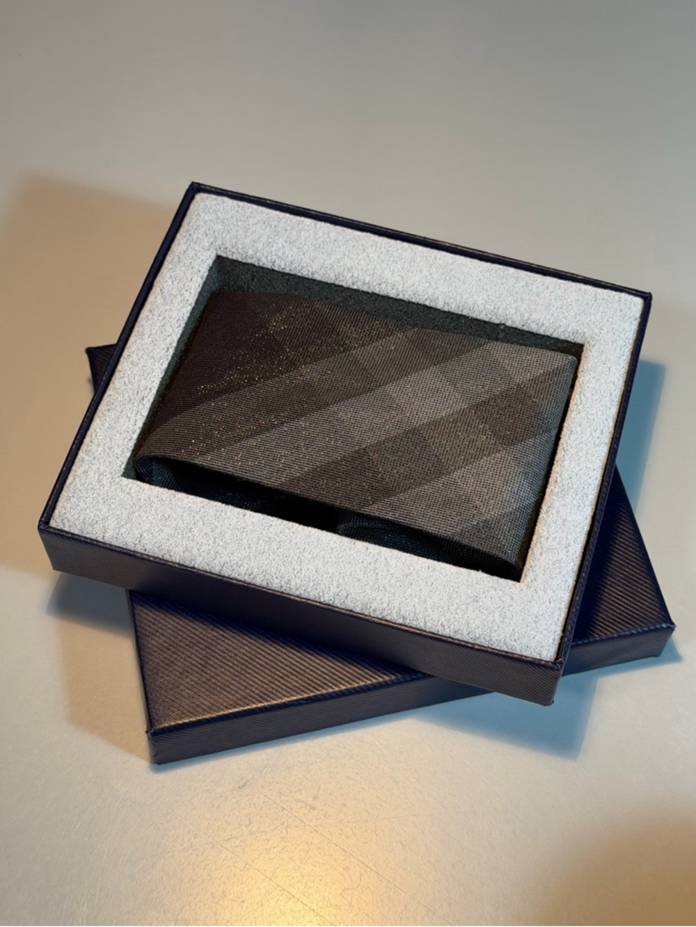 Burberry Black and Grey Plaid Headband